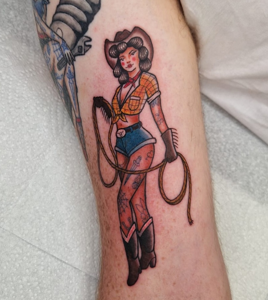 Pin-Up Rosie Mascot