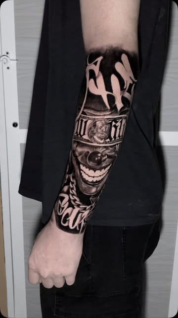 Realistic Blackwork Sleeve