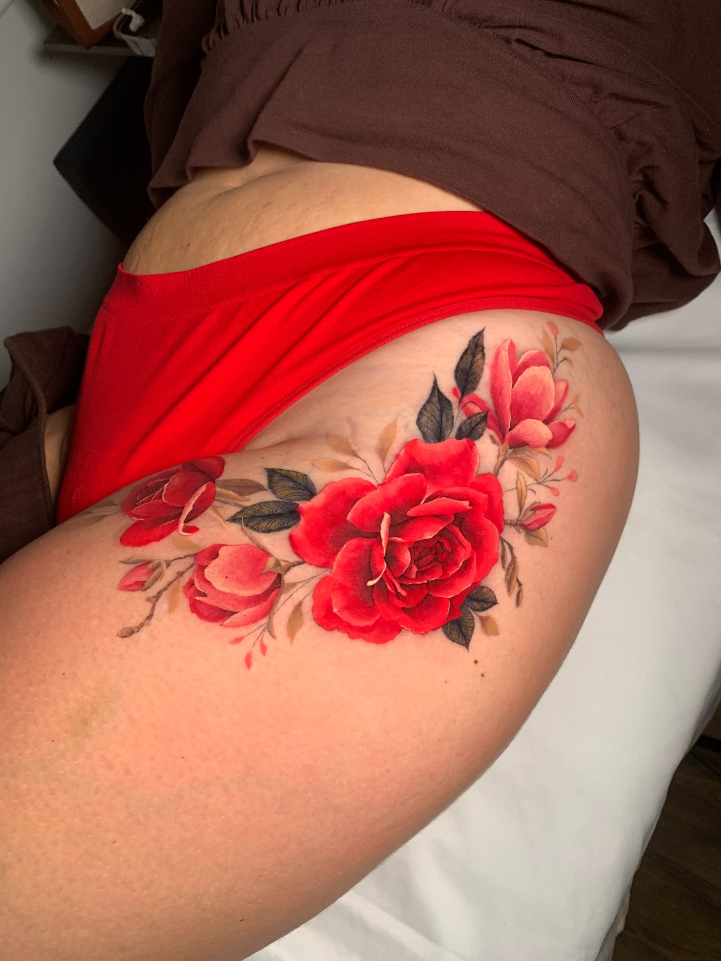 Red Floral Hip Bloom