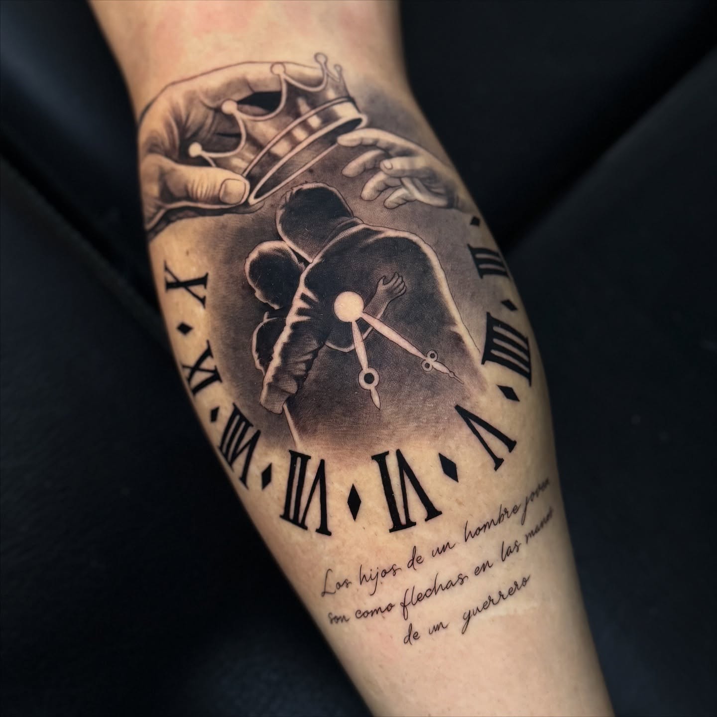 Amor de hijos y reloj