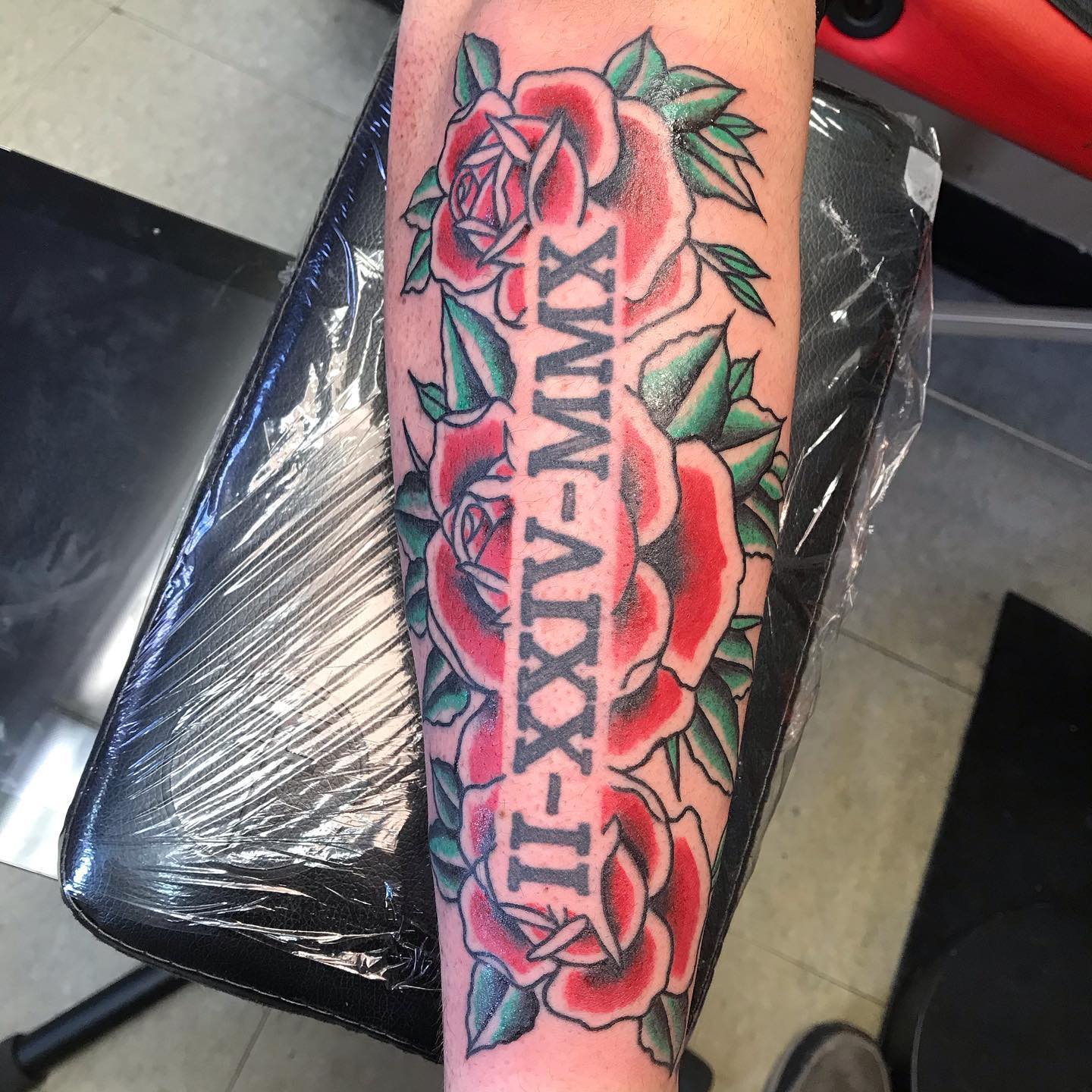 Roman Numerals Rose