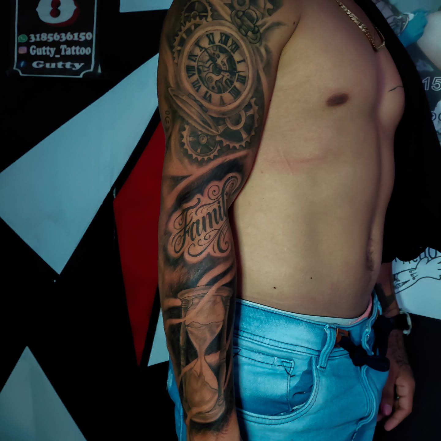 Reloj y engranes Brazo