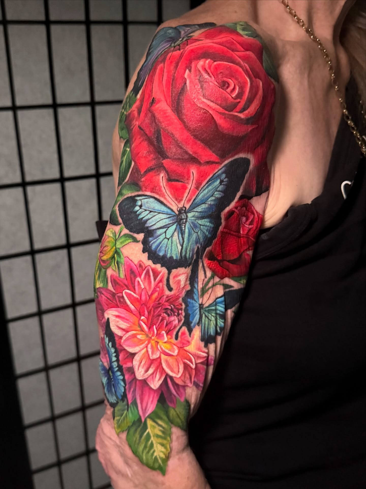 Rose & Butterfly Bloom