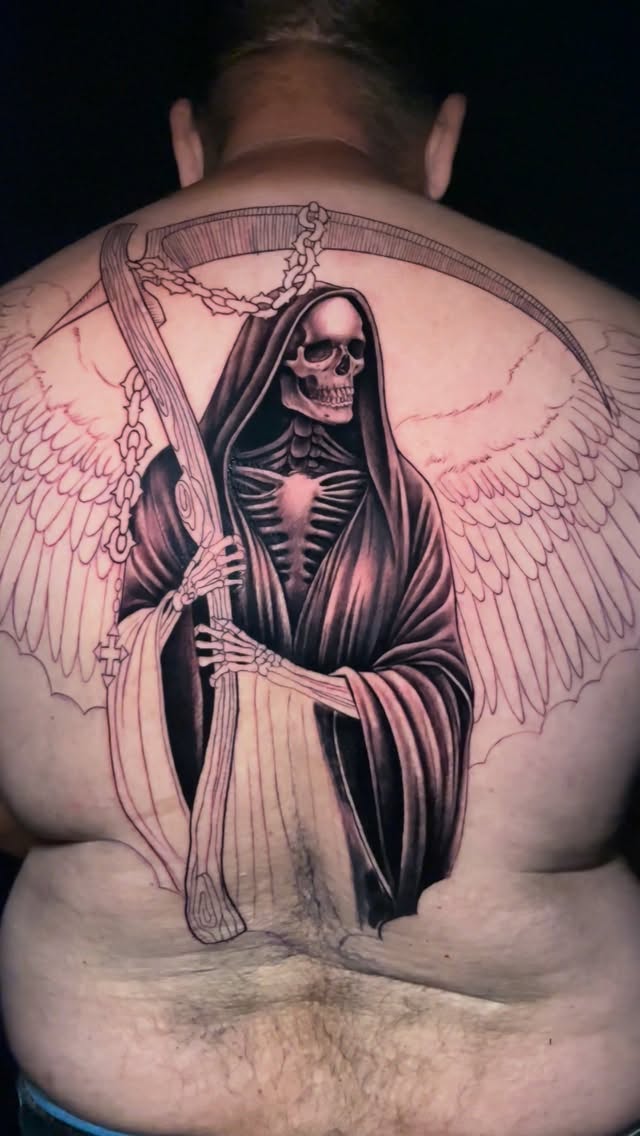 Santa Muerte Angelic Tattoo