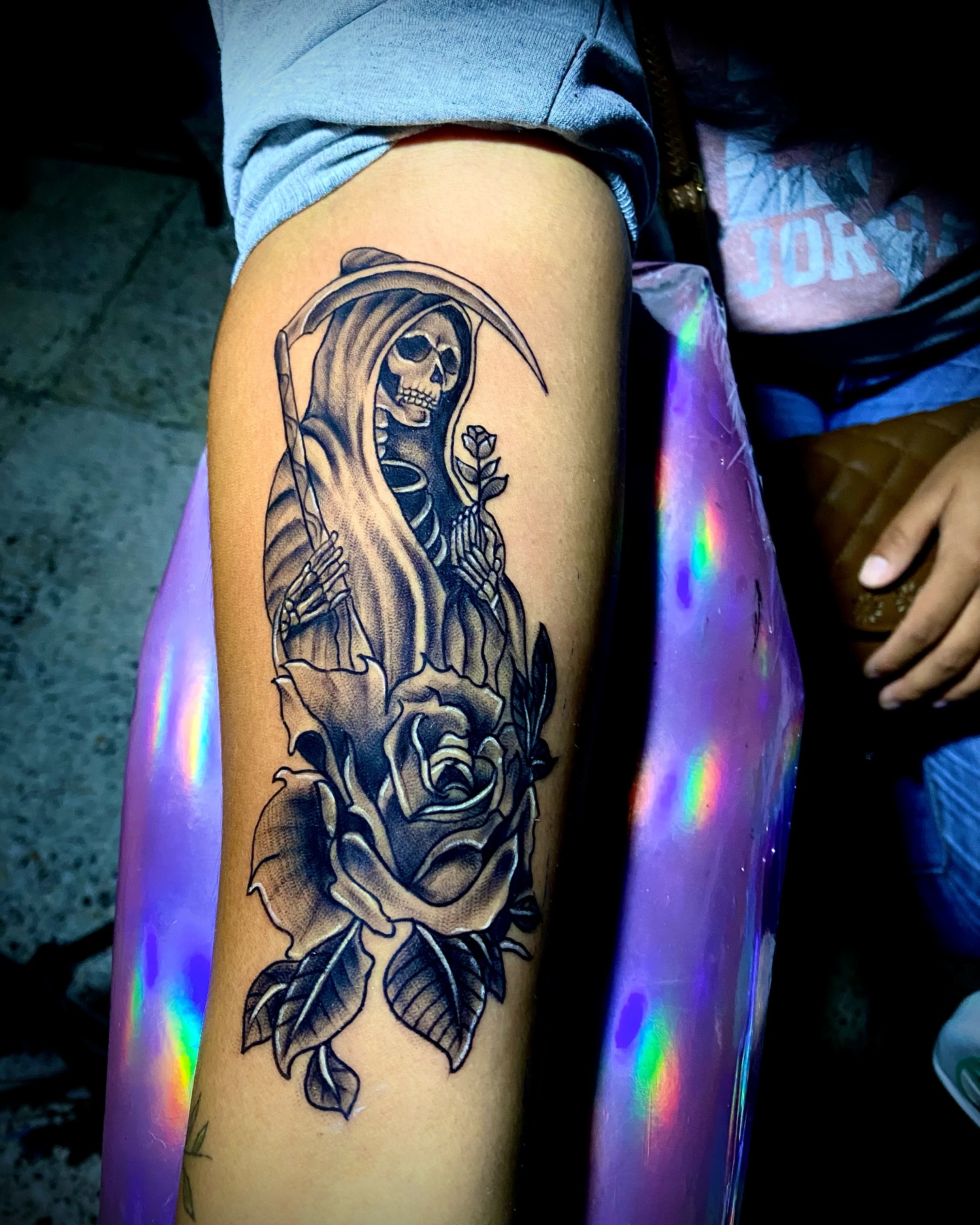Santa Muerte and Rose
