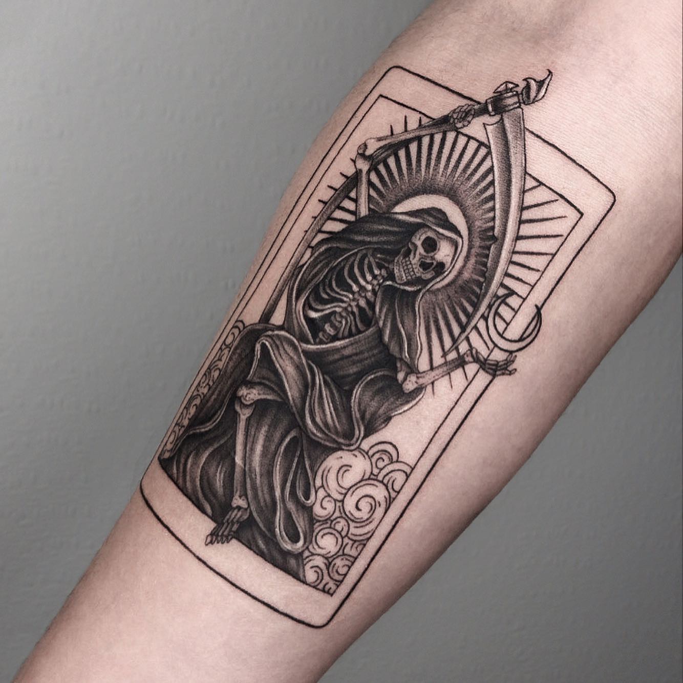 Santa Muerte Tarot Tattoo