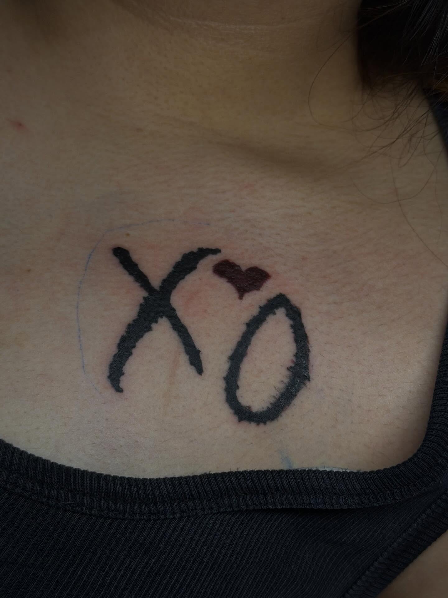 Simple XOXO Tattoo