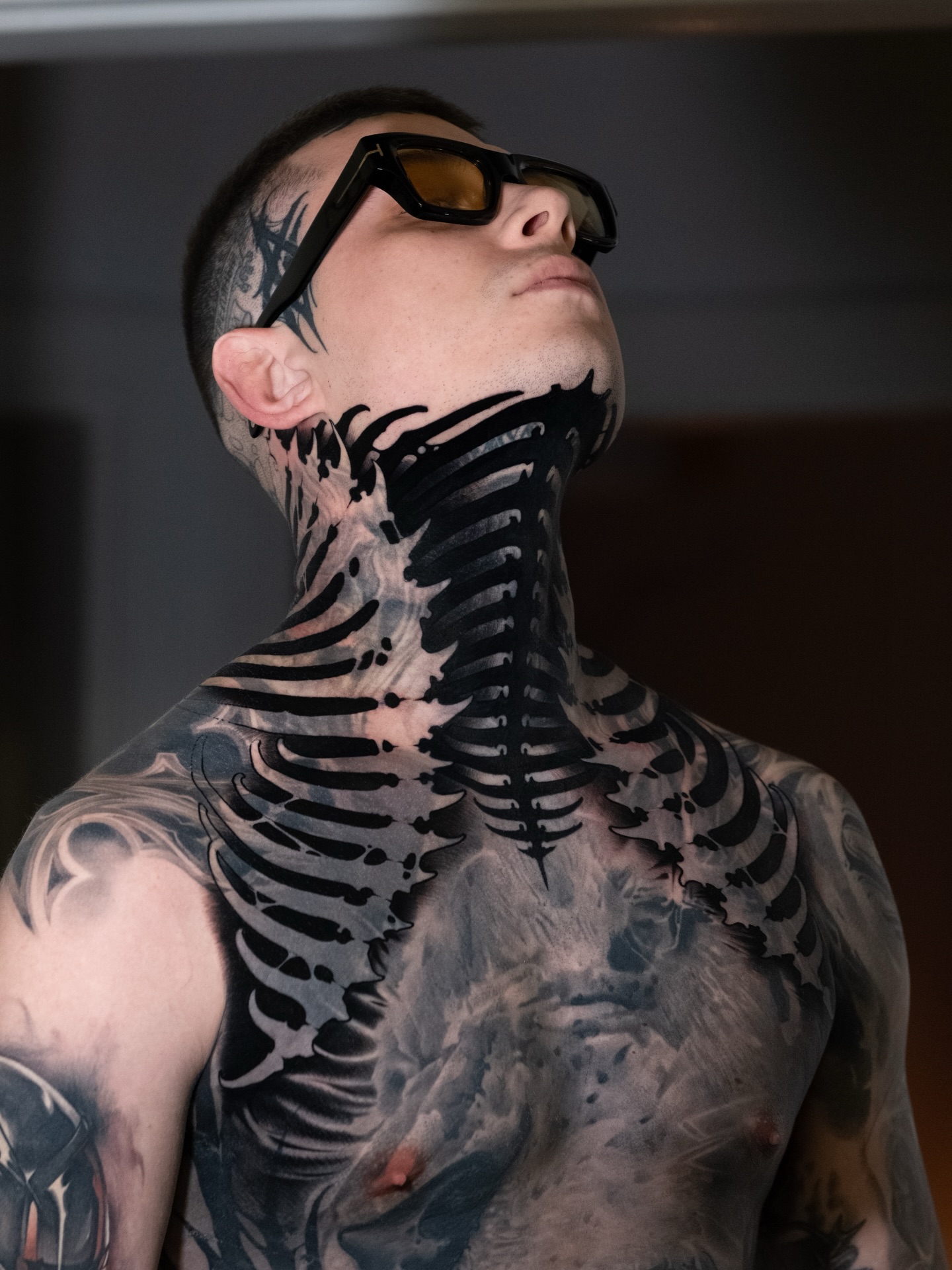 Skull Backbone Neck Art