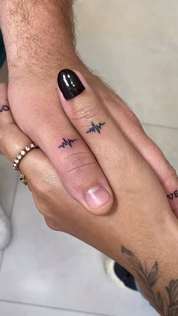 Mini lightning tattoos