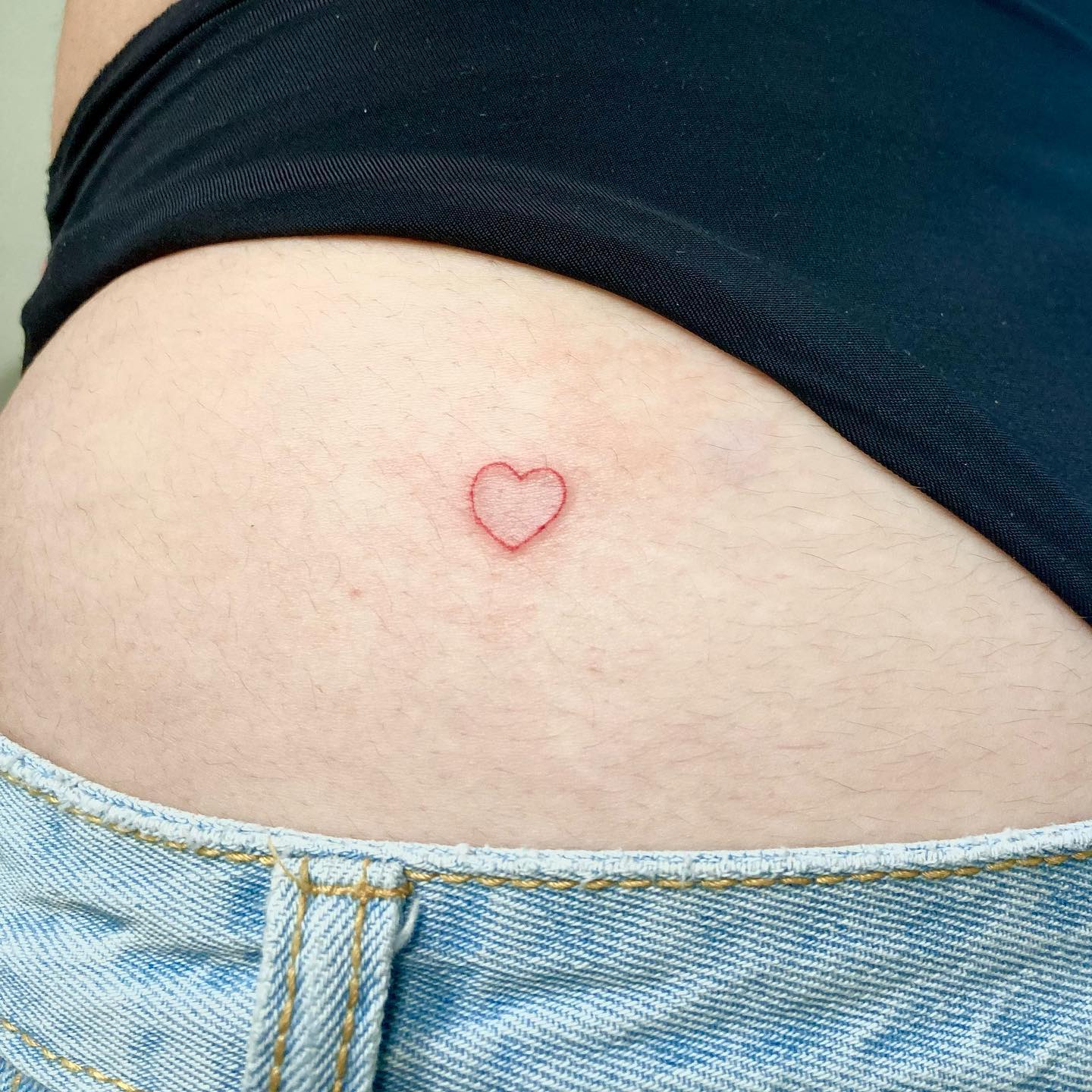 Corazón minimalista rojo