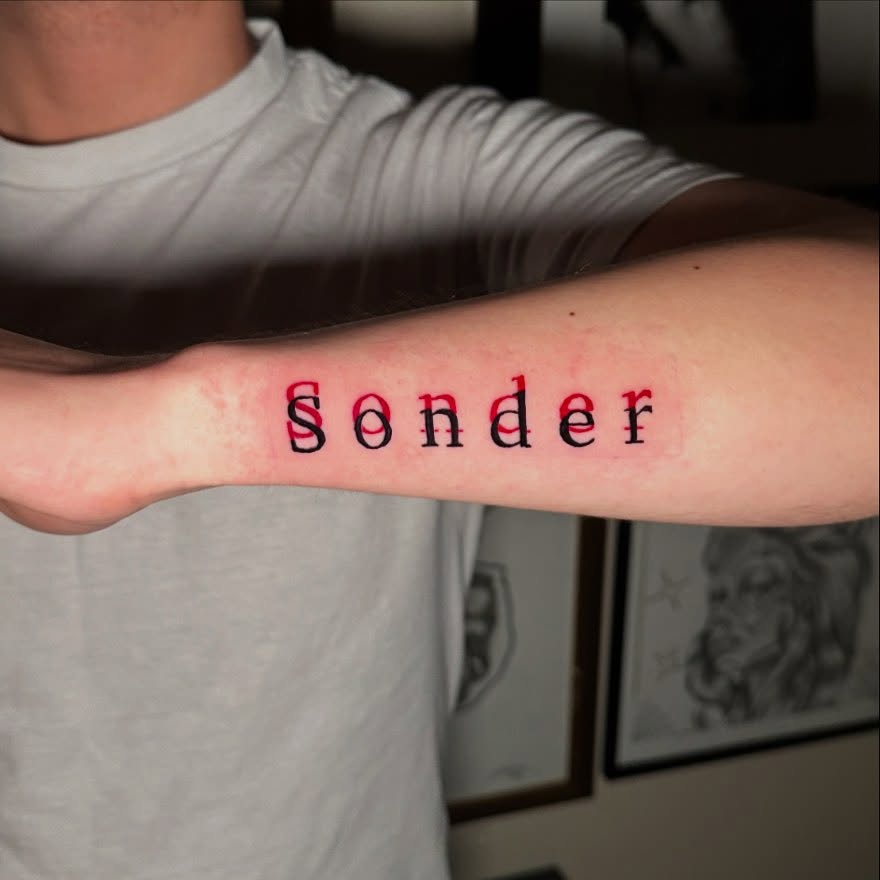 Sonder Word Tattoo