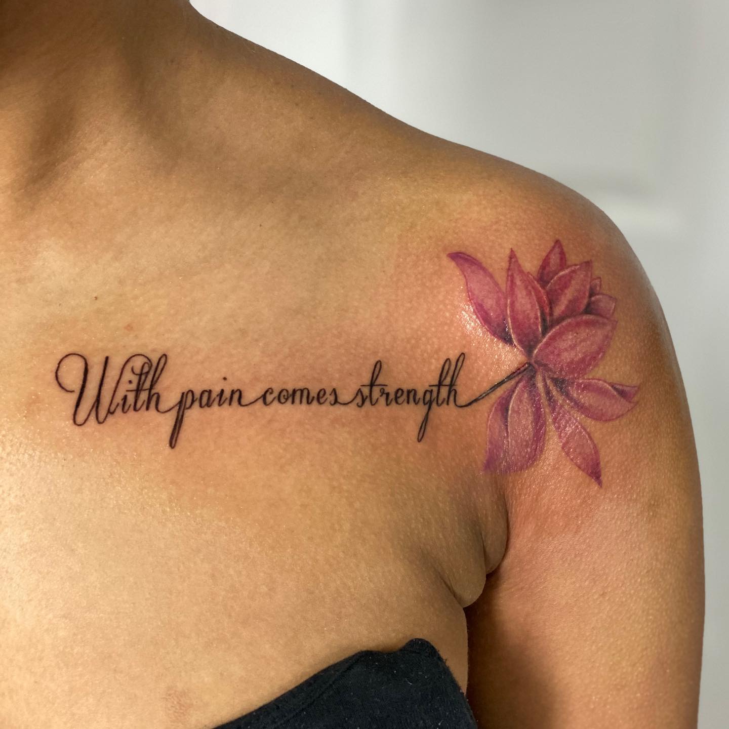 Strength Quote Tattoo