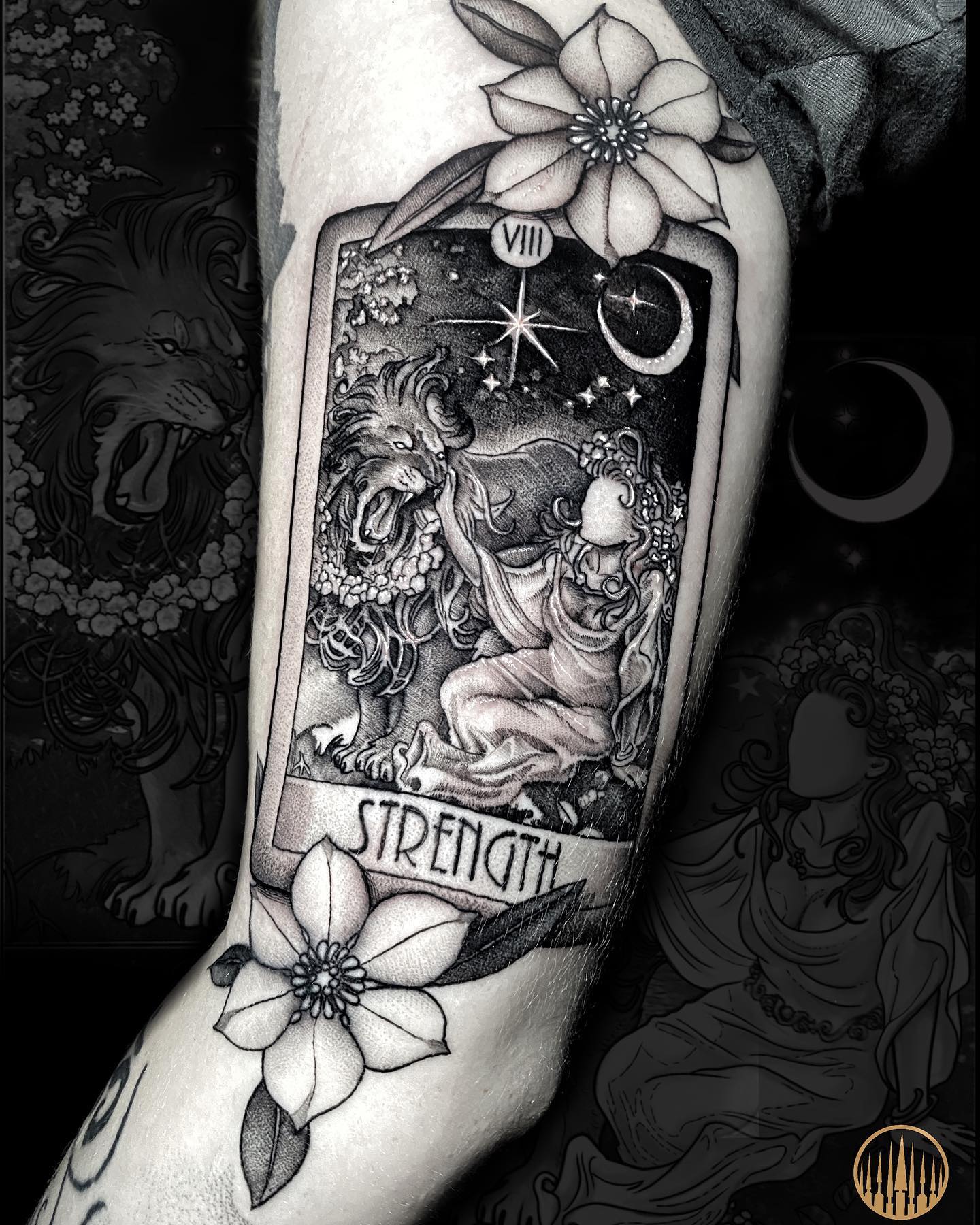 Strength Tarot Tattoo