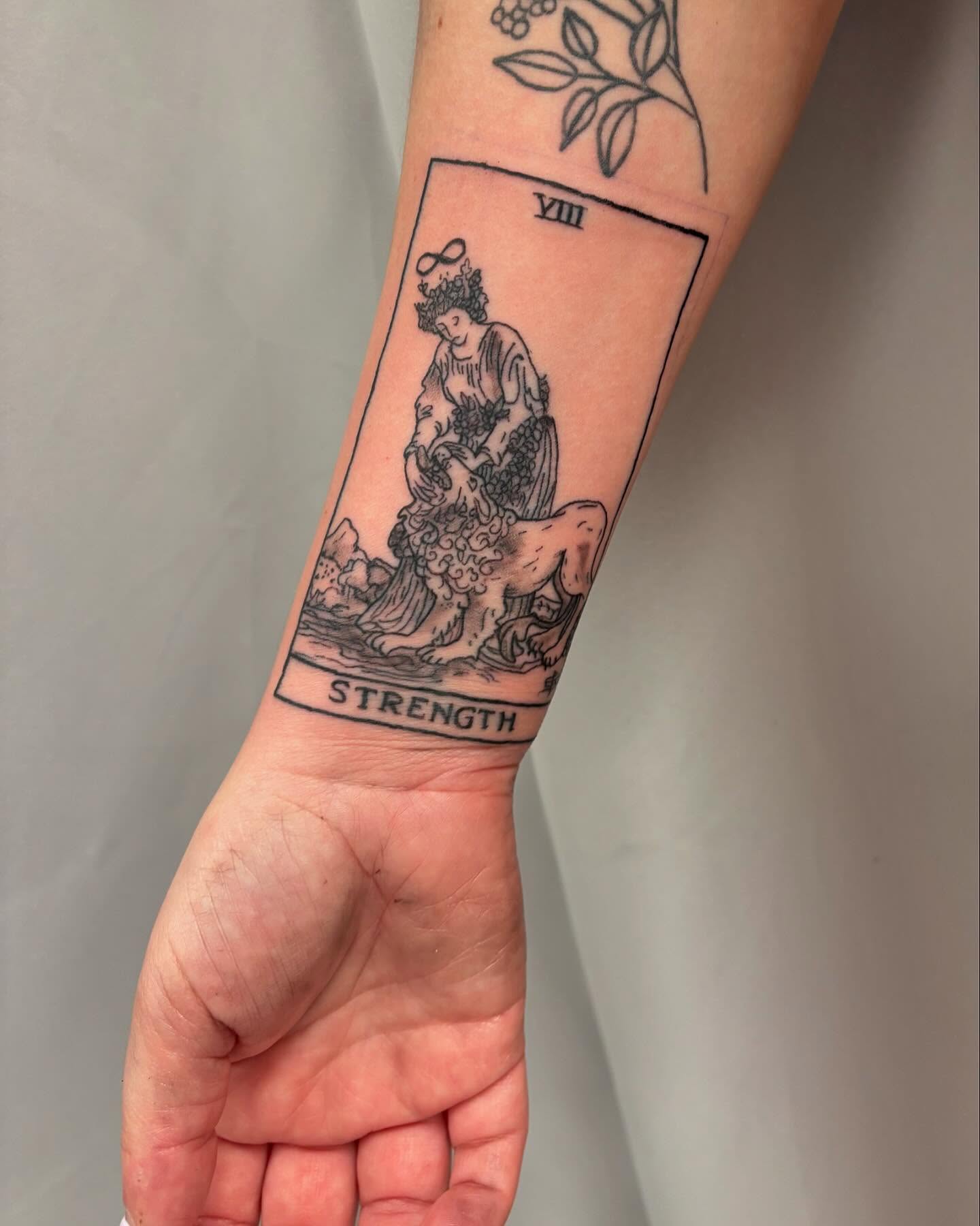 Strength Tarot Tattoo