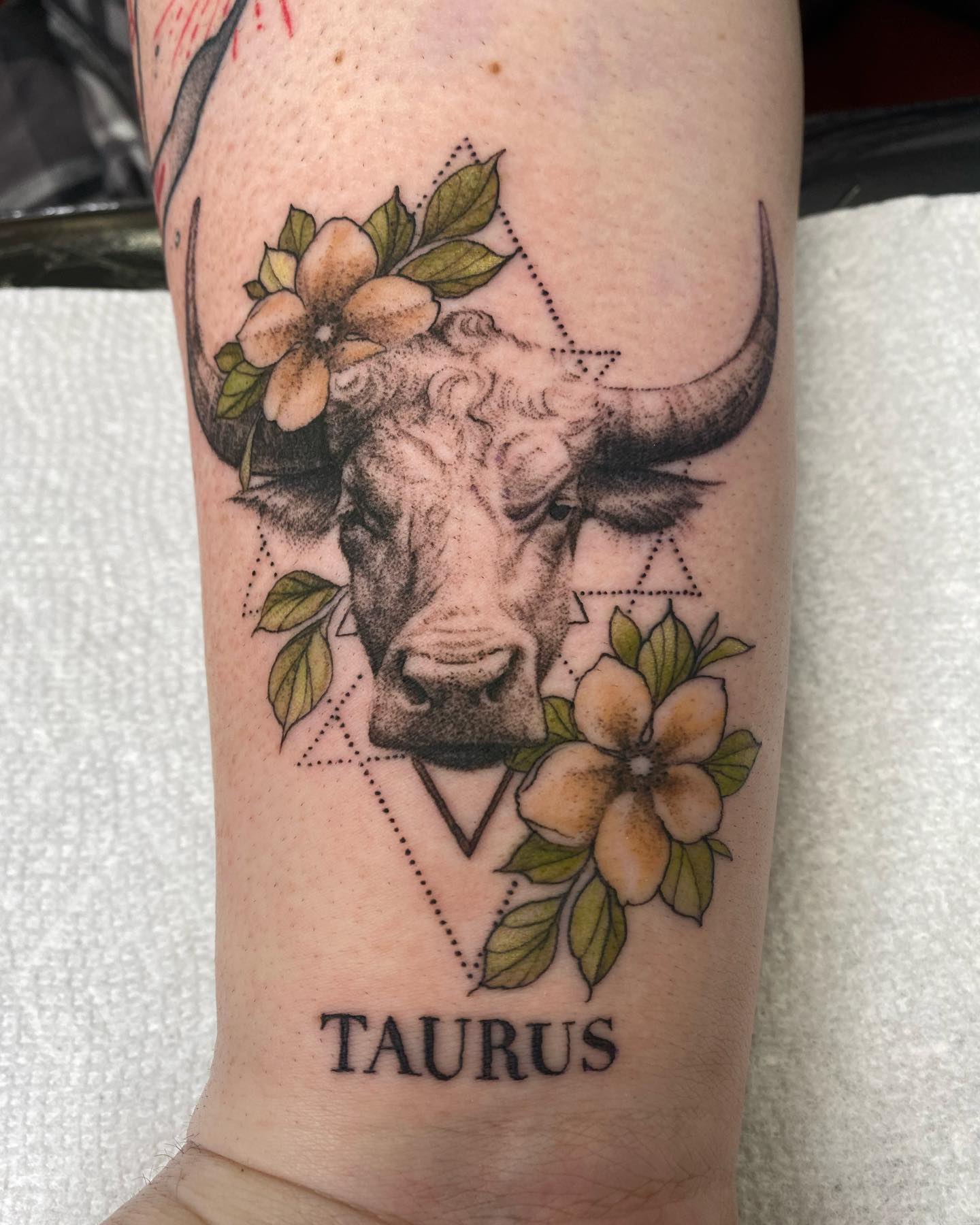 Taurus Floral Symbol