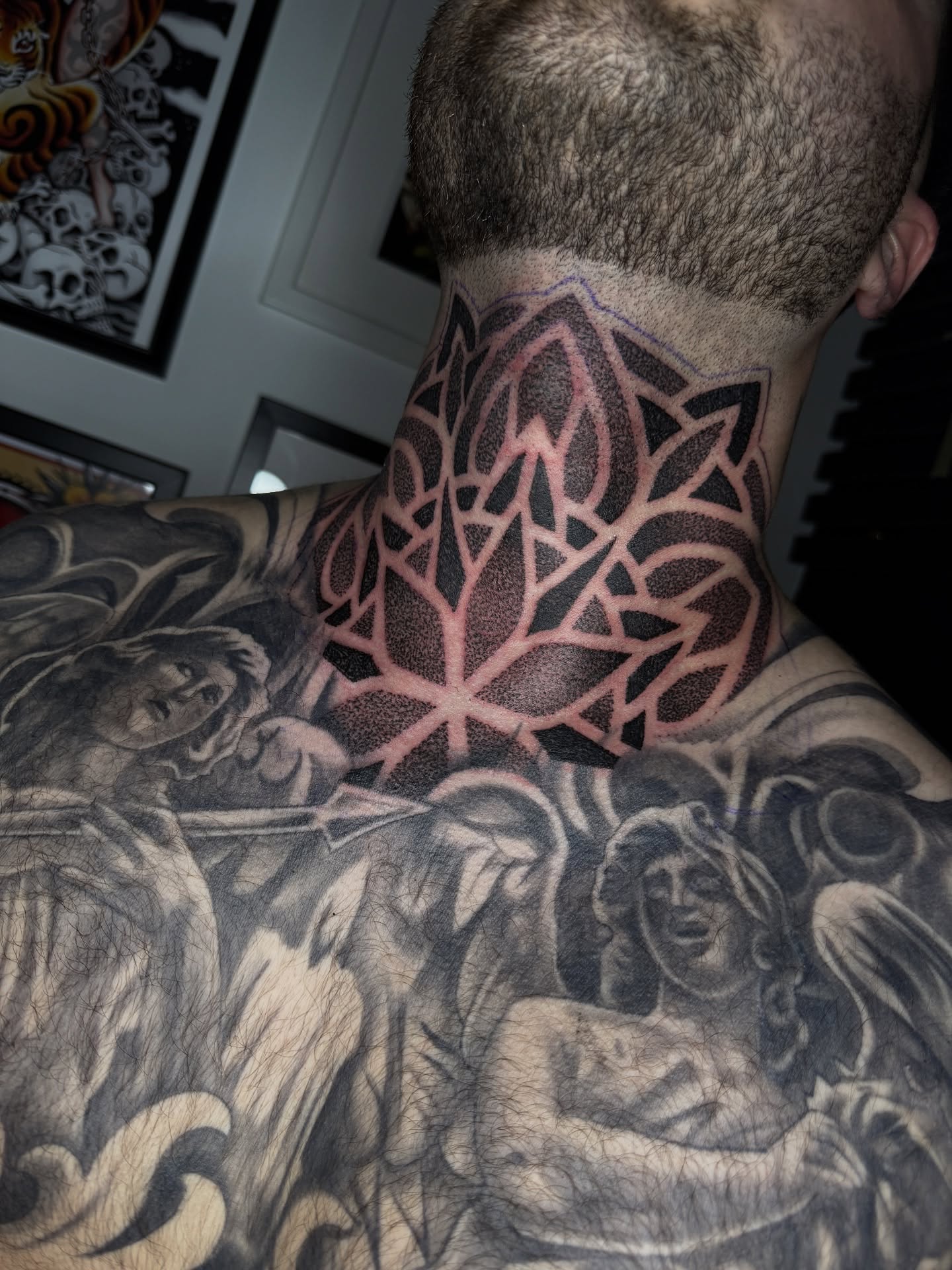 Tribal Back Neck Mark