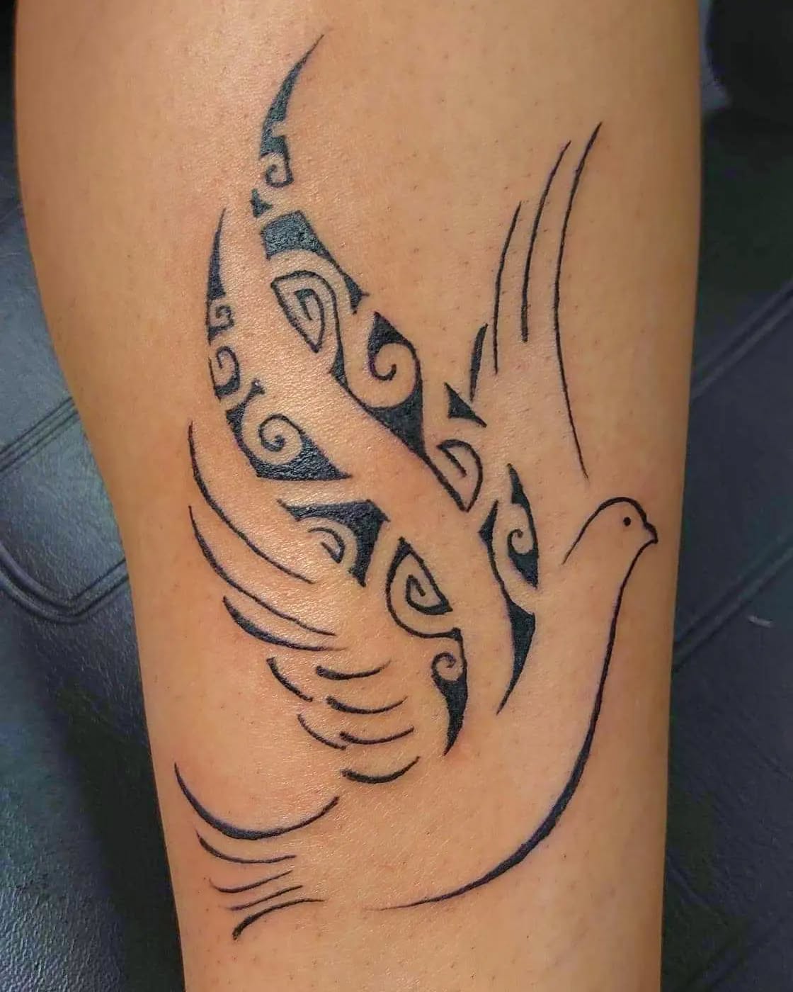 Tribal Dove Tattoo
