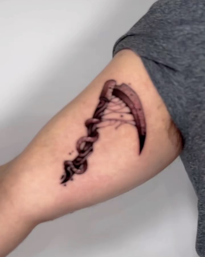 Twisted Scythe Tattoo