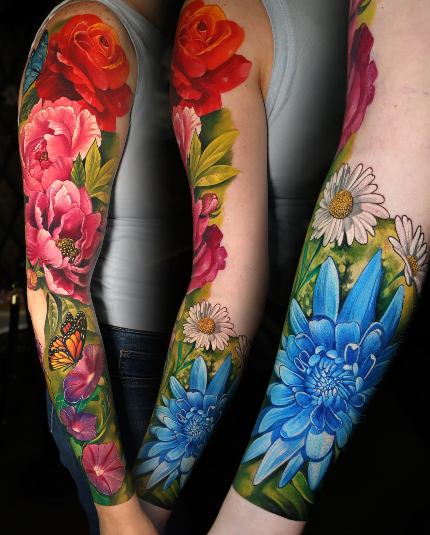 Vibrant Floral Sleeve