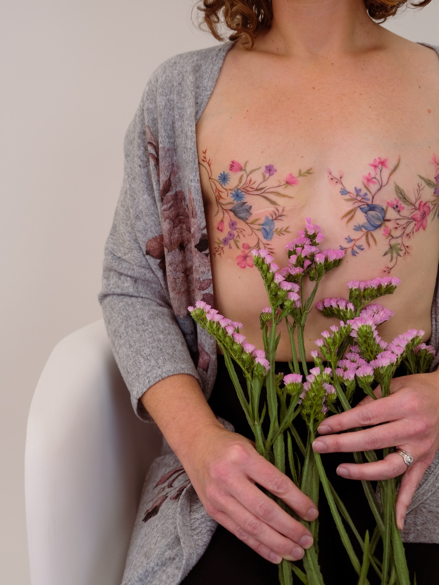 Watercolor Floral Chest